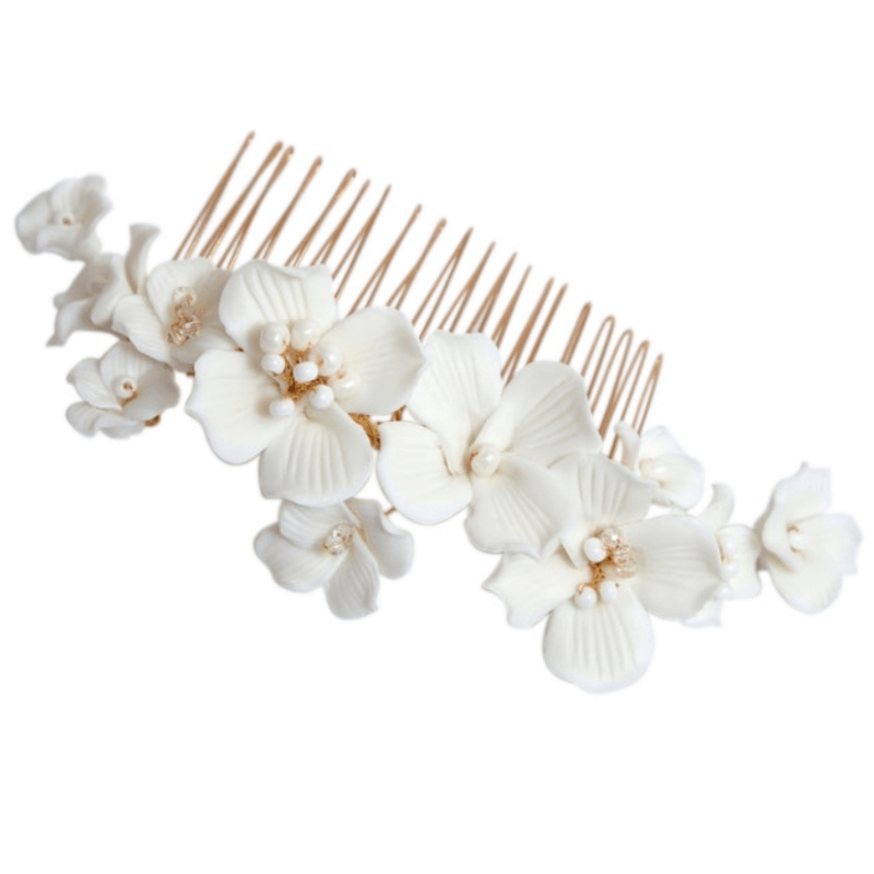 ATHENA BRIDAL | Noémie flower hair accessory (gold)