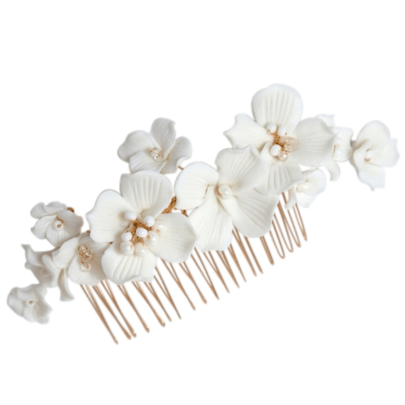 ATHENA BRIDAL | Noémie flower hair accessory (gold)