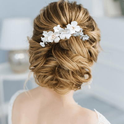 ATHENA BRIDAL | Noémie flower hair accessory (gold)