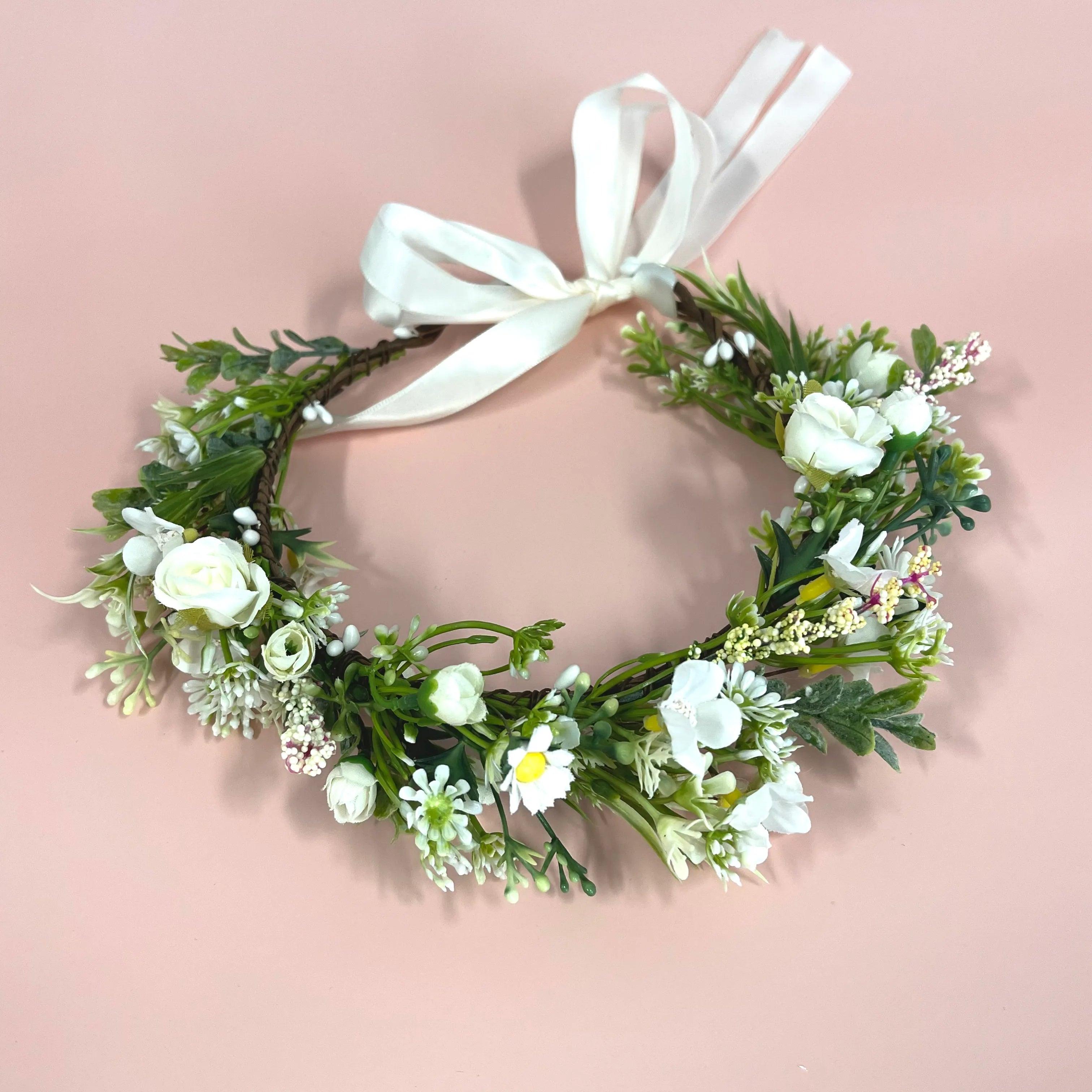 Flower crown | SUGAR SUGAR, Summer Nights white flower headband