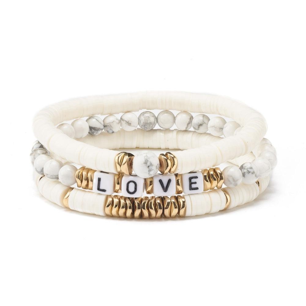 FRENCH RIVIERA | Summer Love bracelet set with text