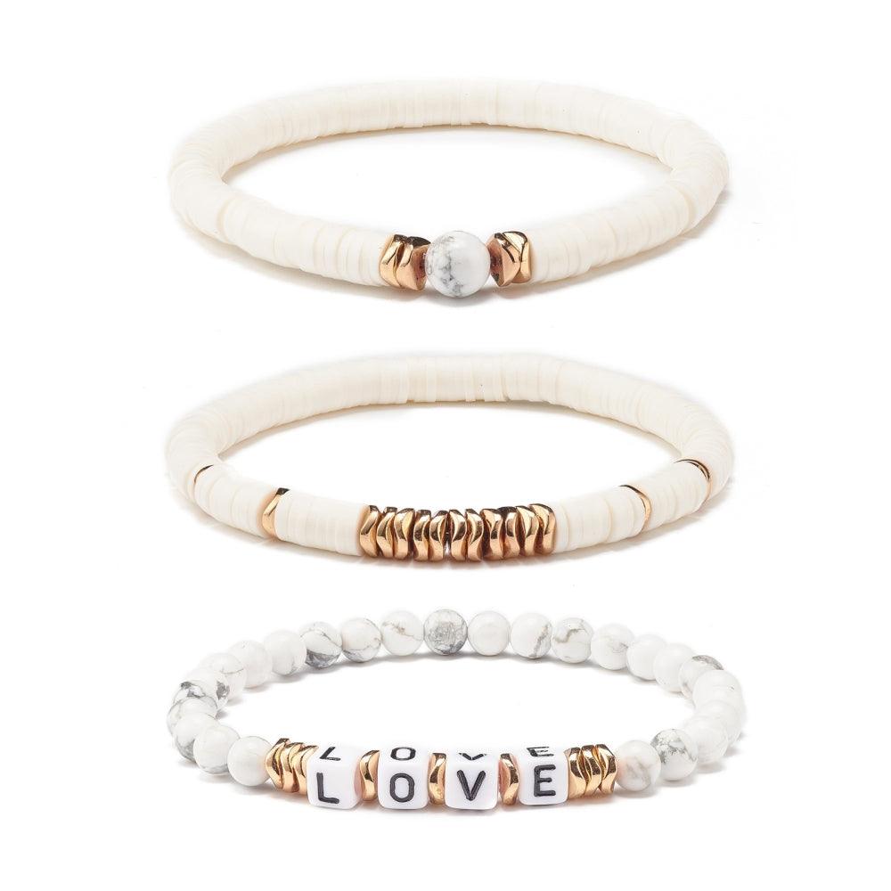 FRENCH RIVIERA | Summer Love bracelet set with text