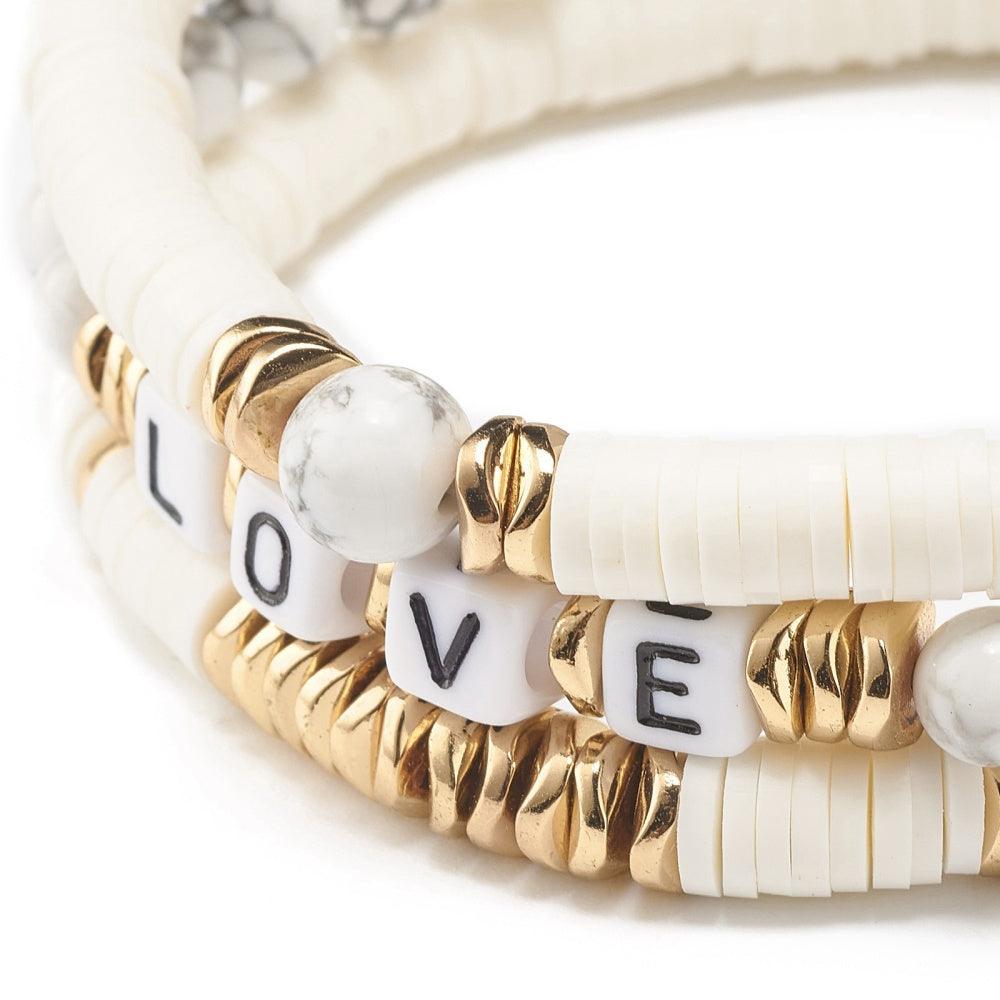 FRENCH RIVIERA | Summer Love bracelet set with text