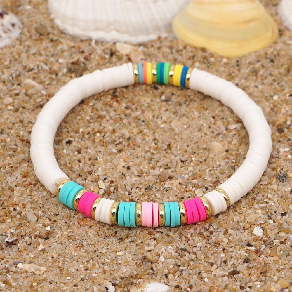 FRENCH RIVIERA | Beach Days white surf bracelet