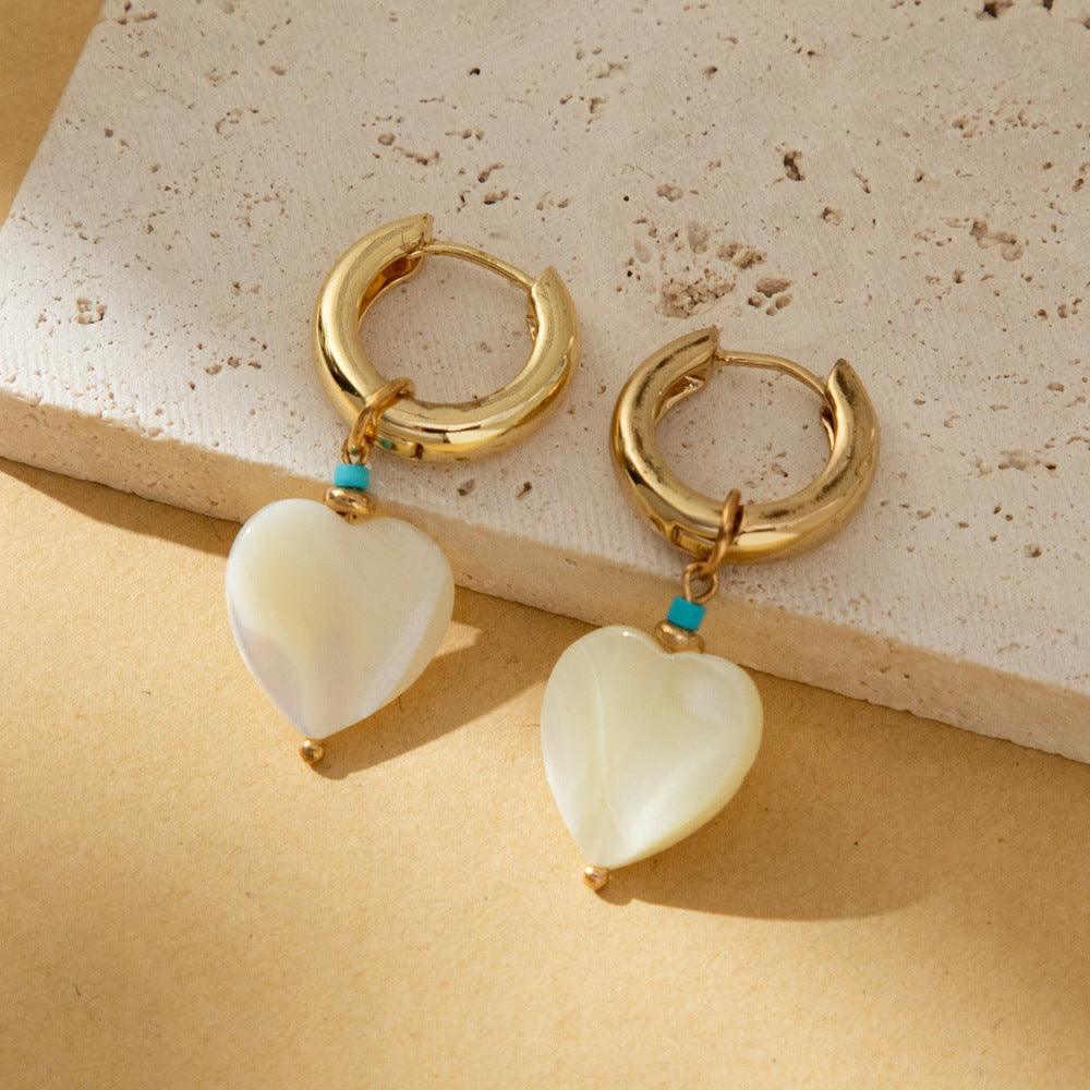 FRENCH RIVIERA | Kristyn gold-colored rings with heart decorations