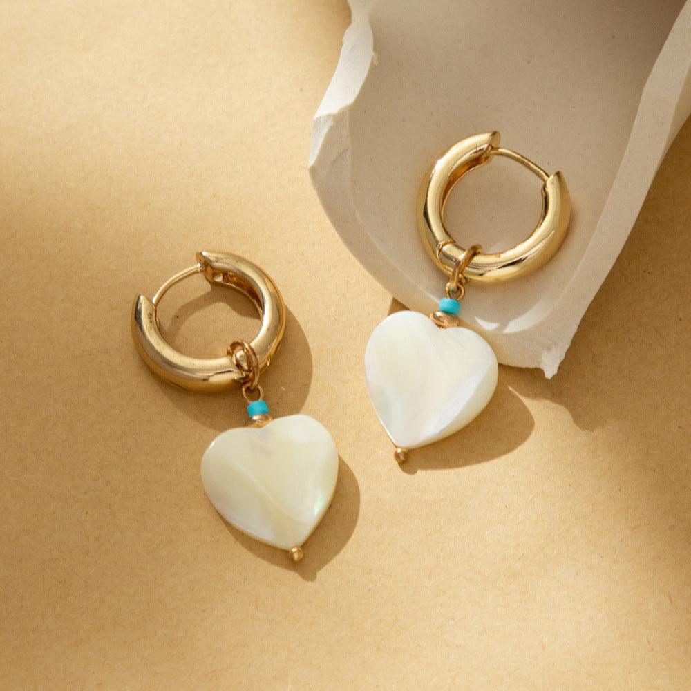 FRENCH RIVIERA | Kristyn gold-colored rings with heart decorations