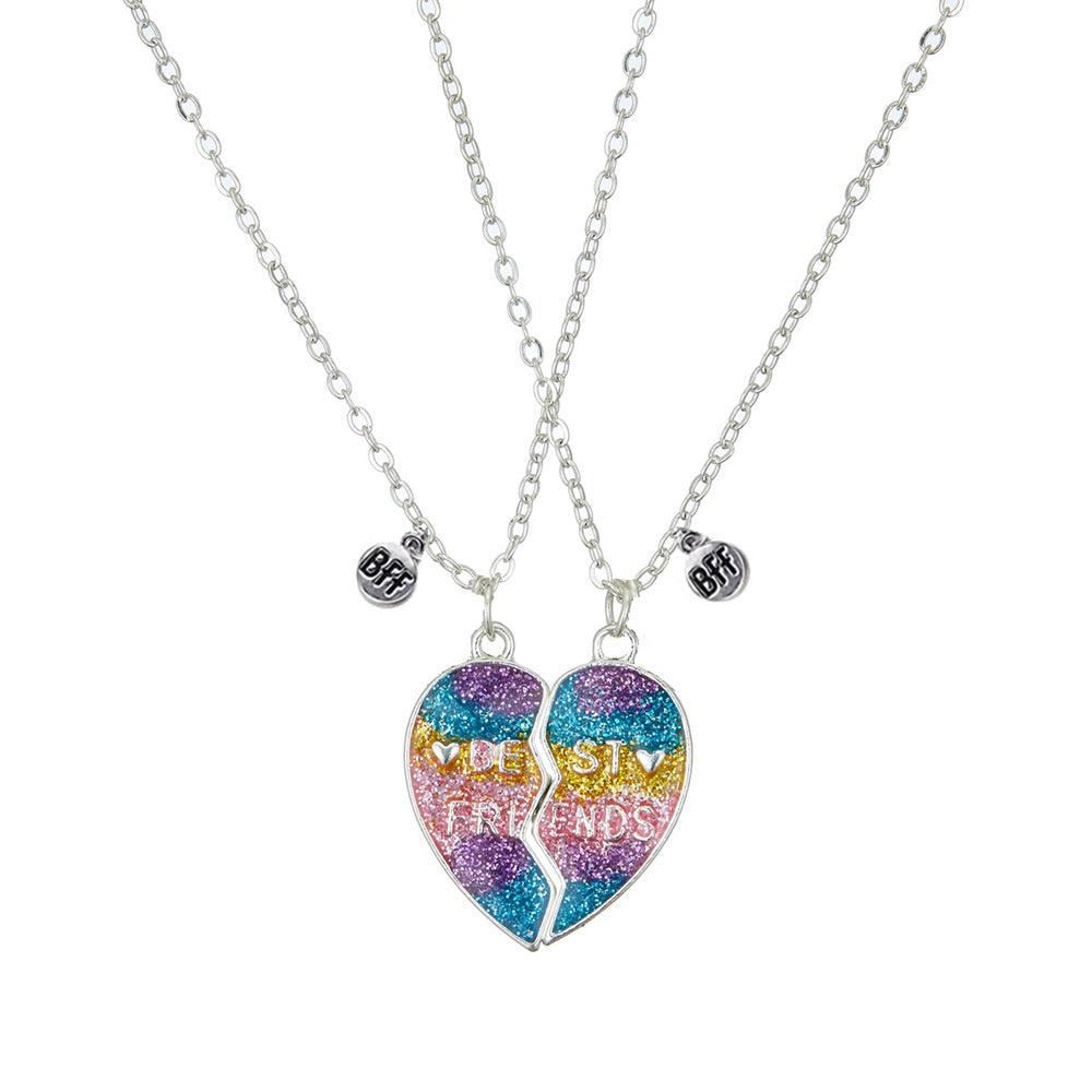 Best Friends Jewelry, Glitter Heart Friendship Jewelry