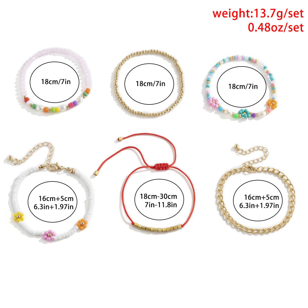 FRENCH RIVIERA | Summer - set of six colorful bracelets