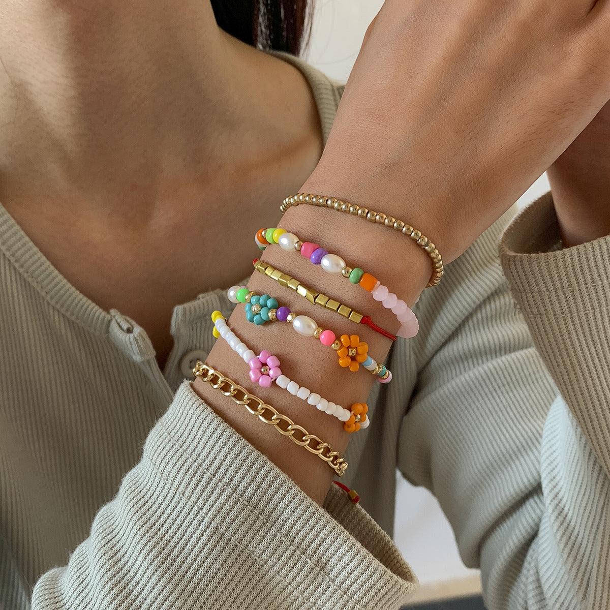 FRENCH RIVIERA | Summer - set of six colorful bracelets