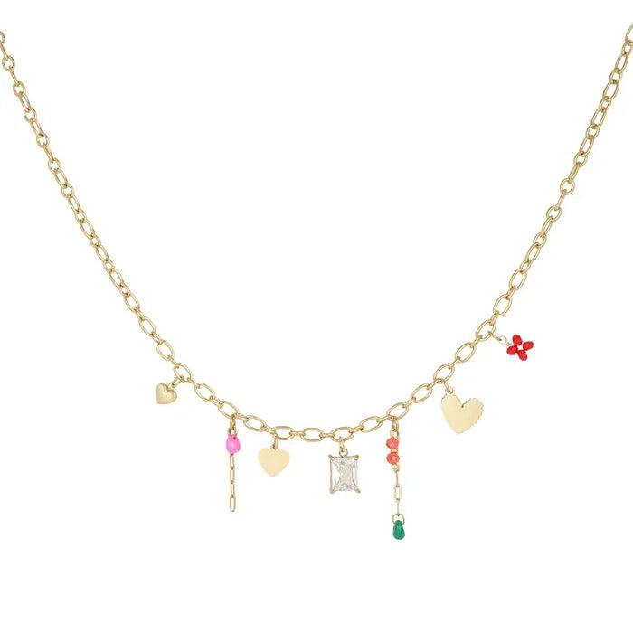 FRENCH RIVIERA | Jenny Surgical Steel Mascot Necklace (Gold)