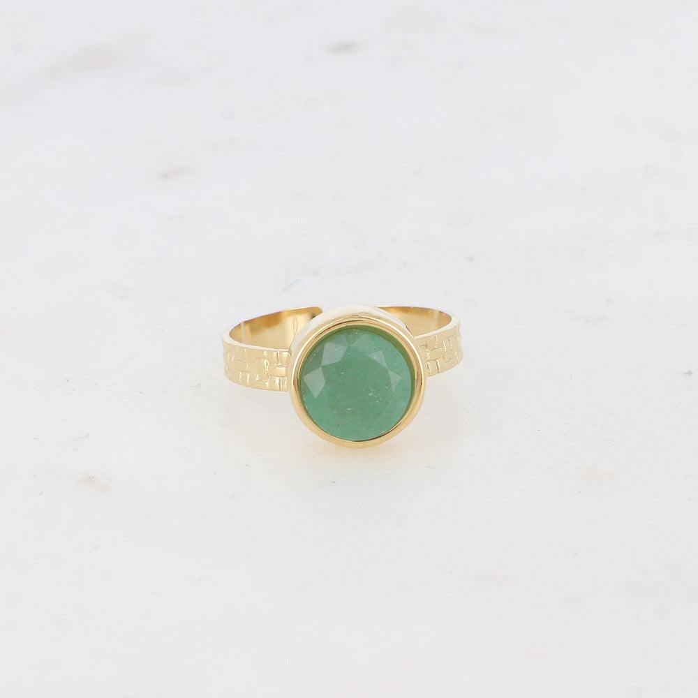 BOHM PARIS | Bague Rosina - surgical steel ring with aventurine