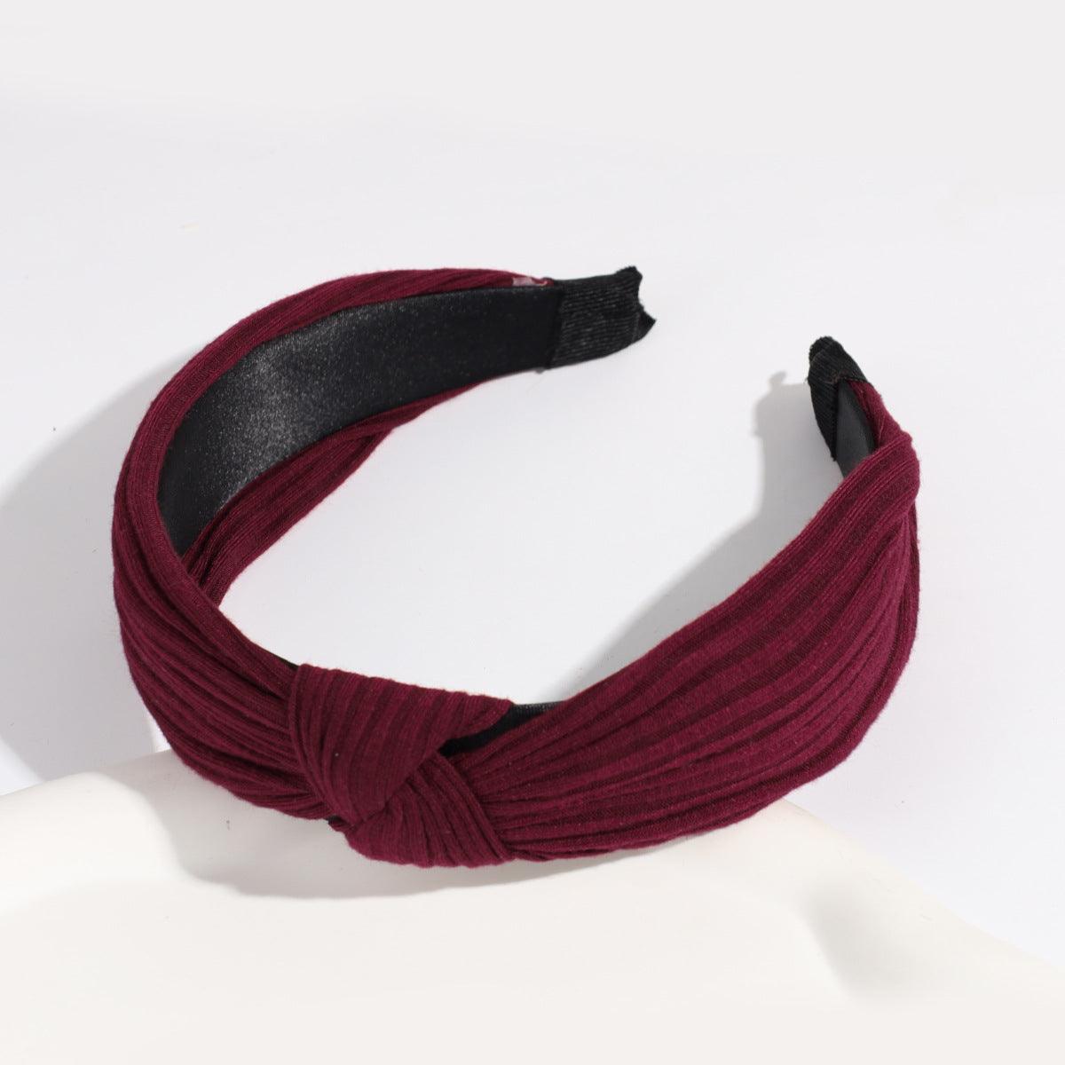 SUGAR SUGAR®, Stella burgundy ribbed headband